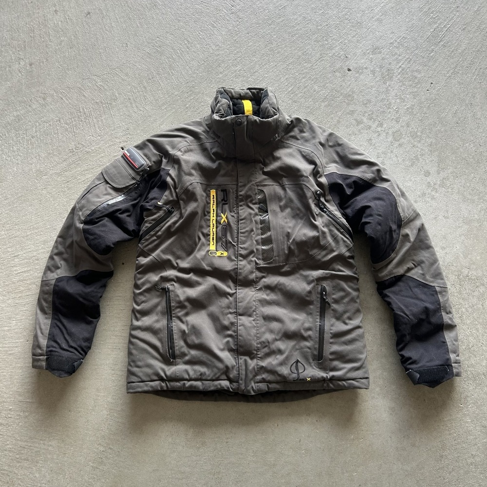 Ralph Lauren RLX67 Jacket Women's Size Small Gray Black Recco Avalanche‎ Ski